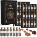 30pcs Dried Herbs And 1 Crystal Spoon Kit for Beginners Witchcraft Kit - Witchy Gifts, Wiccan Herbs And Supplies, Spell Kits for Witches - Altar Supplies Herbs for Wicca, Pagan Magic Spells, Rituals And Bath Soap/Candle Mothe