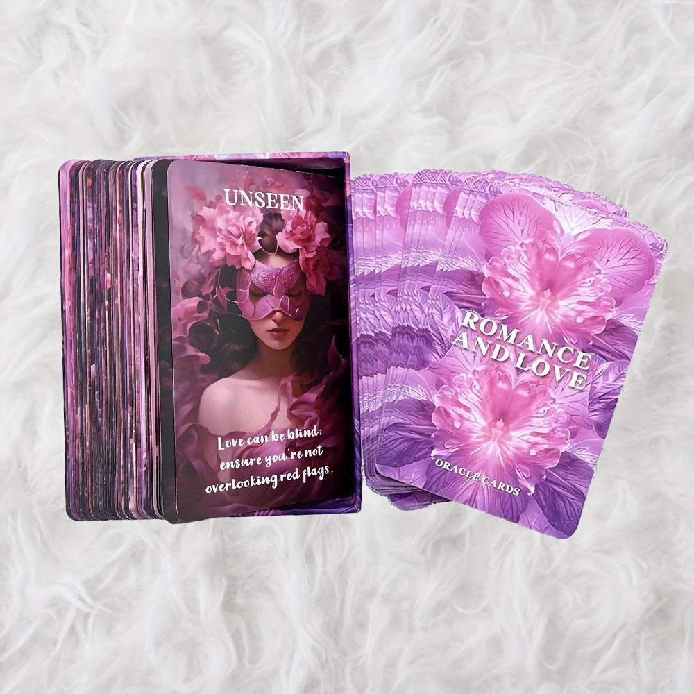 Romance And Love Oracle Card with Meanings on Them | Romantic Tarot for Beginners | Soulmate Divination Cards | Fortune Telling Game