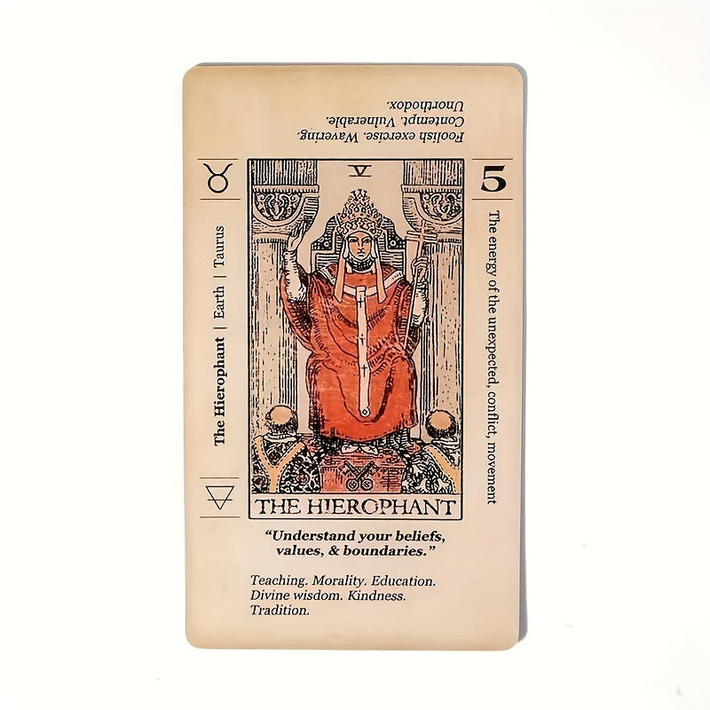 Beginner's Tarot Card Set with Keywords - Fortune Telling for Insight & Guidance