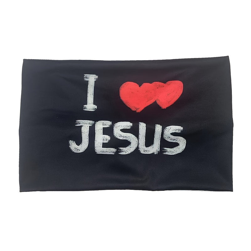 Christian Designed Wide-Brimmed Elastic Headband for Women, Outdoor Sports Sweat-Absorbing Hairband, a Headband for ' Outfits, Perfect As a Gift for Women'S Hair Additions
