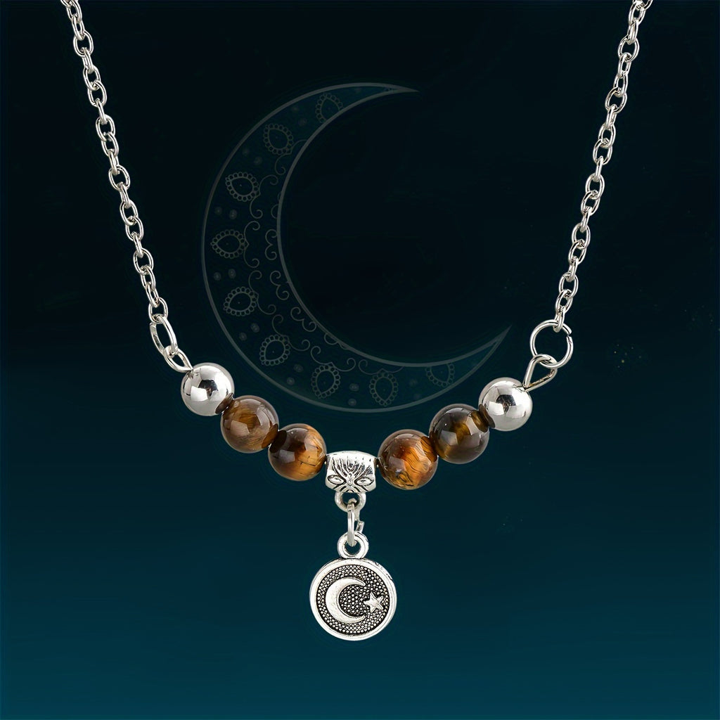 1pc 33pcs 6mm Natural Stone Agate Elastic Rope Bracelet Zan Muslim Prayer Beads Prayer Beads Middle East الشهر الفضيل