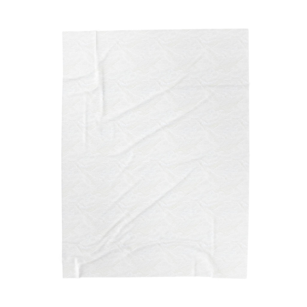 Velveteen Plush Blanket — Cosmic Rose & Cross Rosicrucian Spiritual Throw (Sacred Christian Decor)