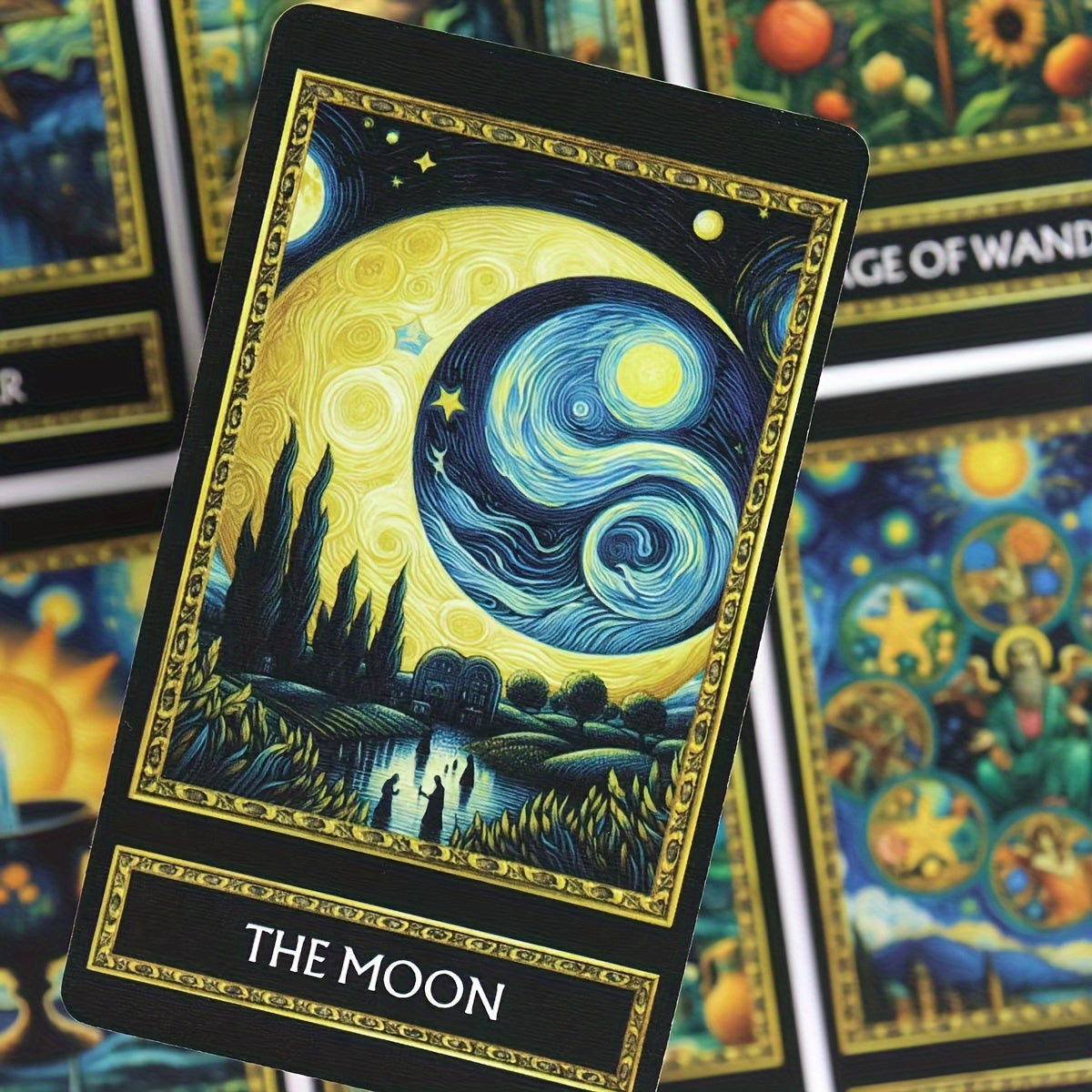 Van Gogh Tarot Cards - 78-Card Deck, Art-Inspired Tarot Game, Premium Paper Material, Classic Divination Tool for Adults and Teens 14+