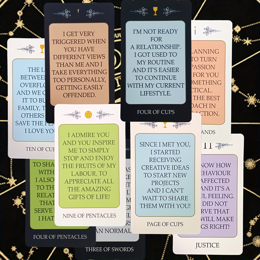 Light and Shadow Messages Tarot Cards: Pocket-Sized Divination Deck for Teens and Adults