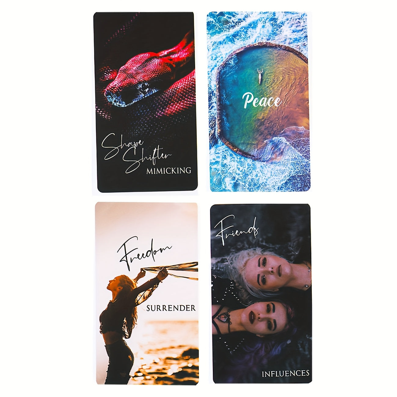 Mystic Love Oracle Tarot Cards - 78 Pocket Edition with PDF Guidebook, Beginner-Friendly Divination Tool