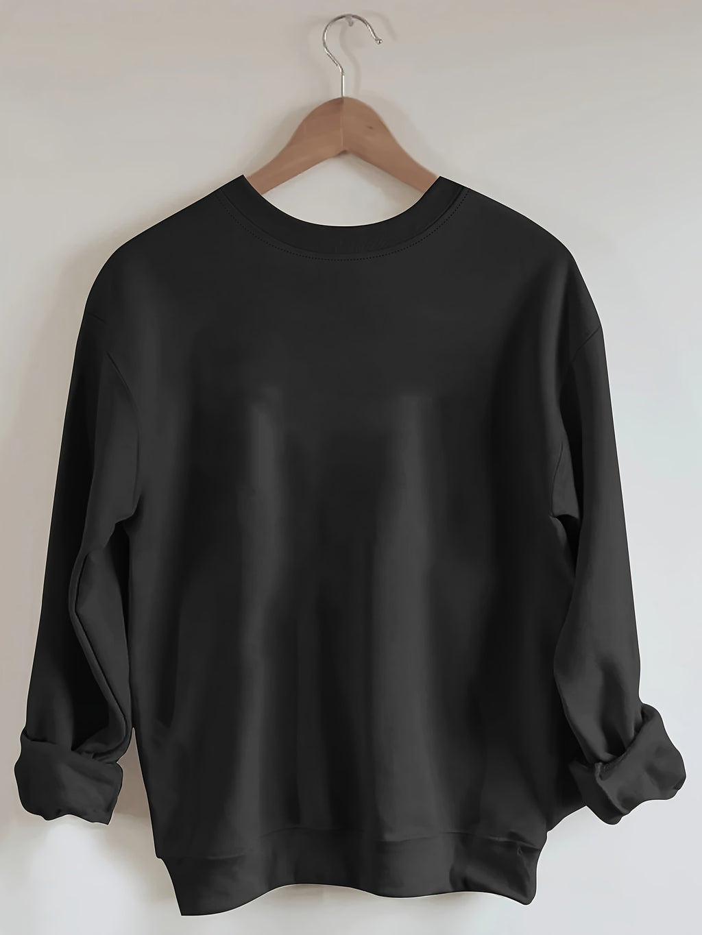 Cozy Christian Letter Print Sweatshirt - Crew Neck, Casual Pullover For Women | Perfect For Fall & Winter