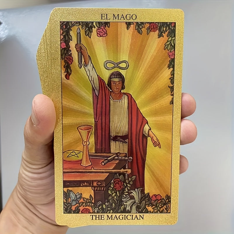 Tarot Divination Cards For Beginners, English, 4.72x2.76inch, With Guide In Languages, Tarot Cards