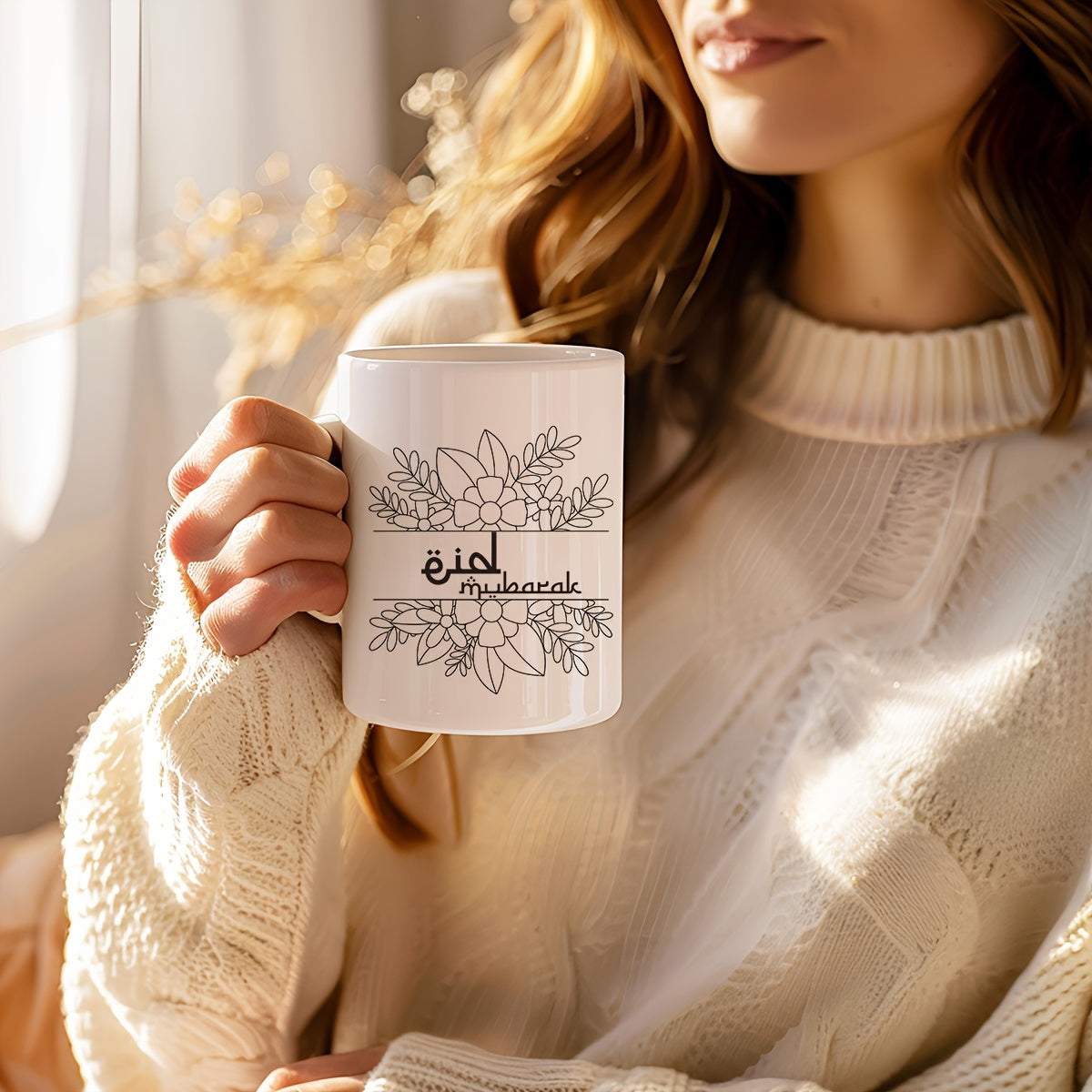 Muslim Eid Al-Fitr Design UV DTF Sticker Set. 4pcs/12 Floral Eid Mubarak Graphics. Handmade Cup Transfer Stickers. High-Quality Self-Adhesive Stickers, Suitable for Decorating Cups, Bottles, Phone Cases, Glassware, Etc