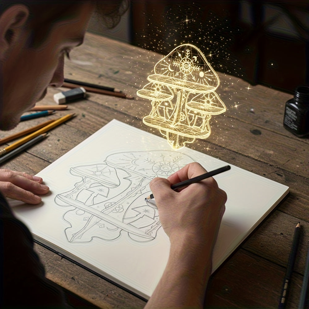 Wooden Mushroom Floating Shelves, Crystal Display Shelf for Wall, Wiccan Incantation Mushroom Wall Decor,  Gem Stone Storage Organizer, Essential Oil Holder Hanging Case, Meditation Art Spiritual Gift