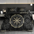 3pcs Comfortable Nordic Rune Theme Duvet Cover Set, Soft High-Definition Digital Print Perfect Gift, Soft Breathable 100% Polyester, All-Season, Family And Friends Gift, Machine Washable (1 Duvet Cover + 2 Pillowcases, No Fil