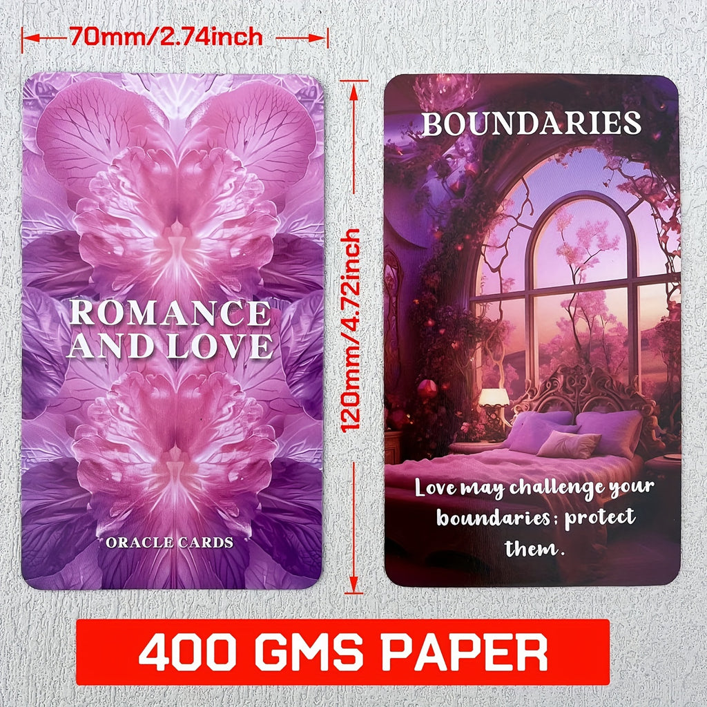 Romance And Love Oracle Card with Meanings on Them | Romantic Tarot for Beginners | Soulmate Divination Cards | Fortune Telling Game
