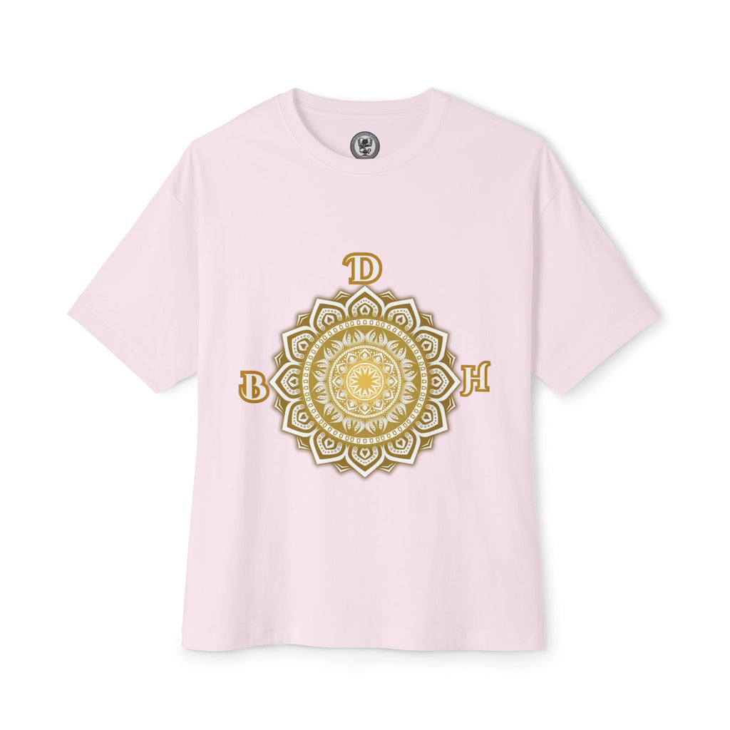 Duds By Hochmah Gold Mandala Unisex Oversized Boxy Tee