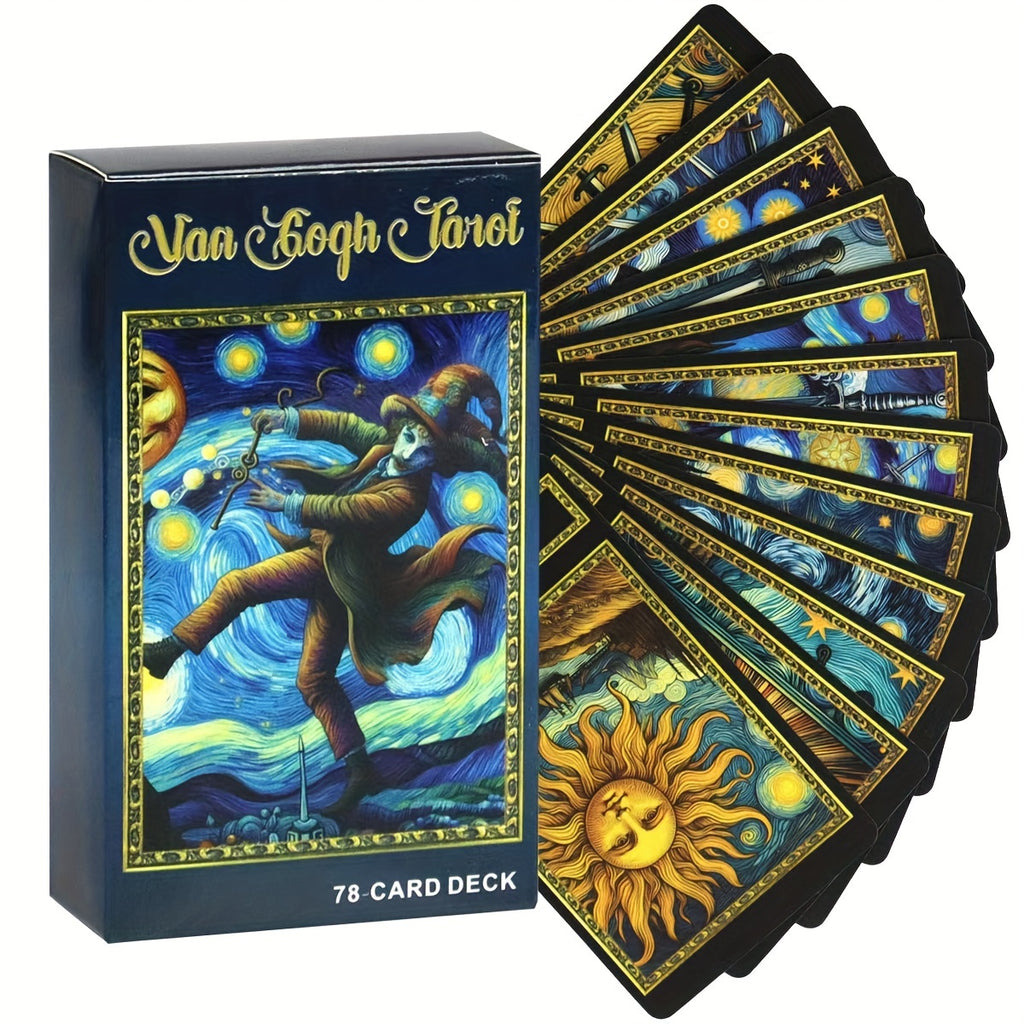 Van Gogh Tarot Cards - 78-Card Deck, Art-Inspired Tarot Game, Premium Paper Material, Classic Divination Tool for Adults and Teens 14+