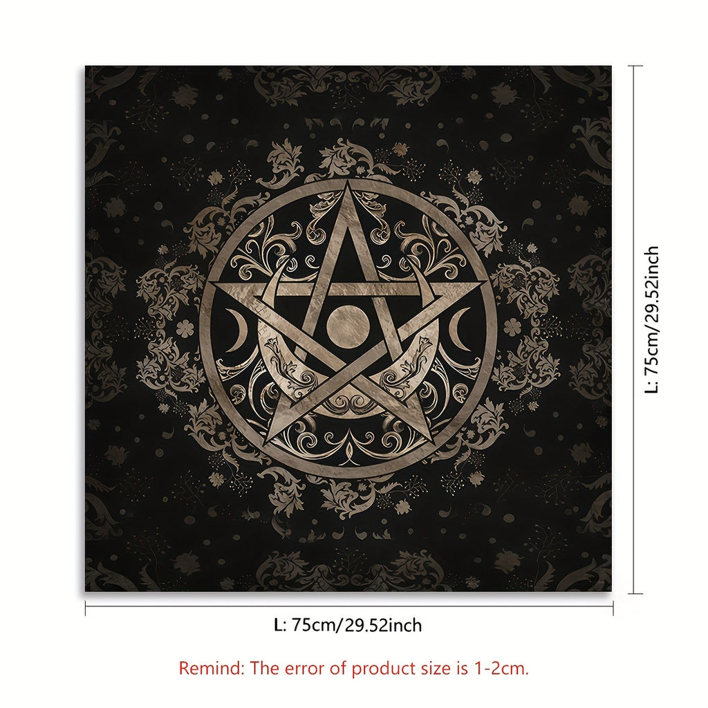 Altar Cloth Tarot Table Cover Starry Twelve Constellations Love Career Oracle Card Tablecloth Moon Tarot Table Cloth Crystal Decorative Divination Witchcraft Astrology Supplies