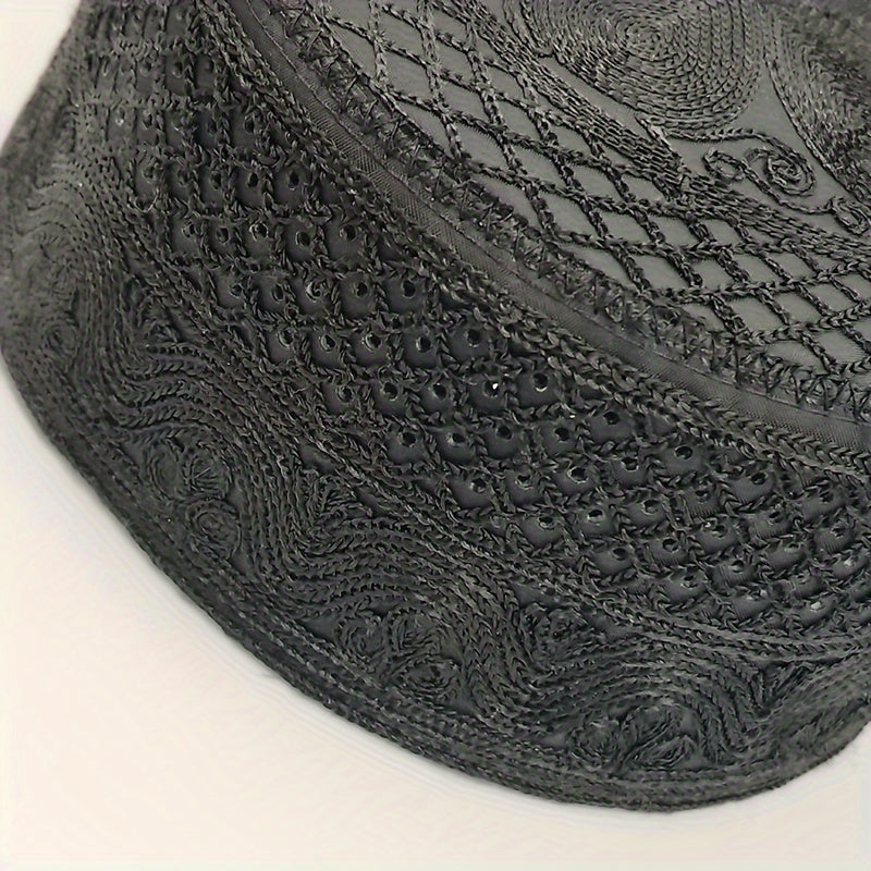 1pc Exquisite Mens Traditional Muslim Eid Hat - Perfect for Celebrations, Inspired by Middle Eastern Culture, Popular in Saudi Arabia and Beyond