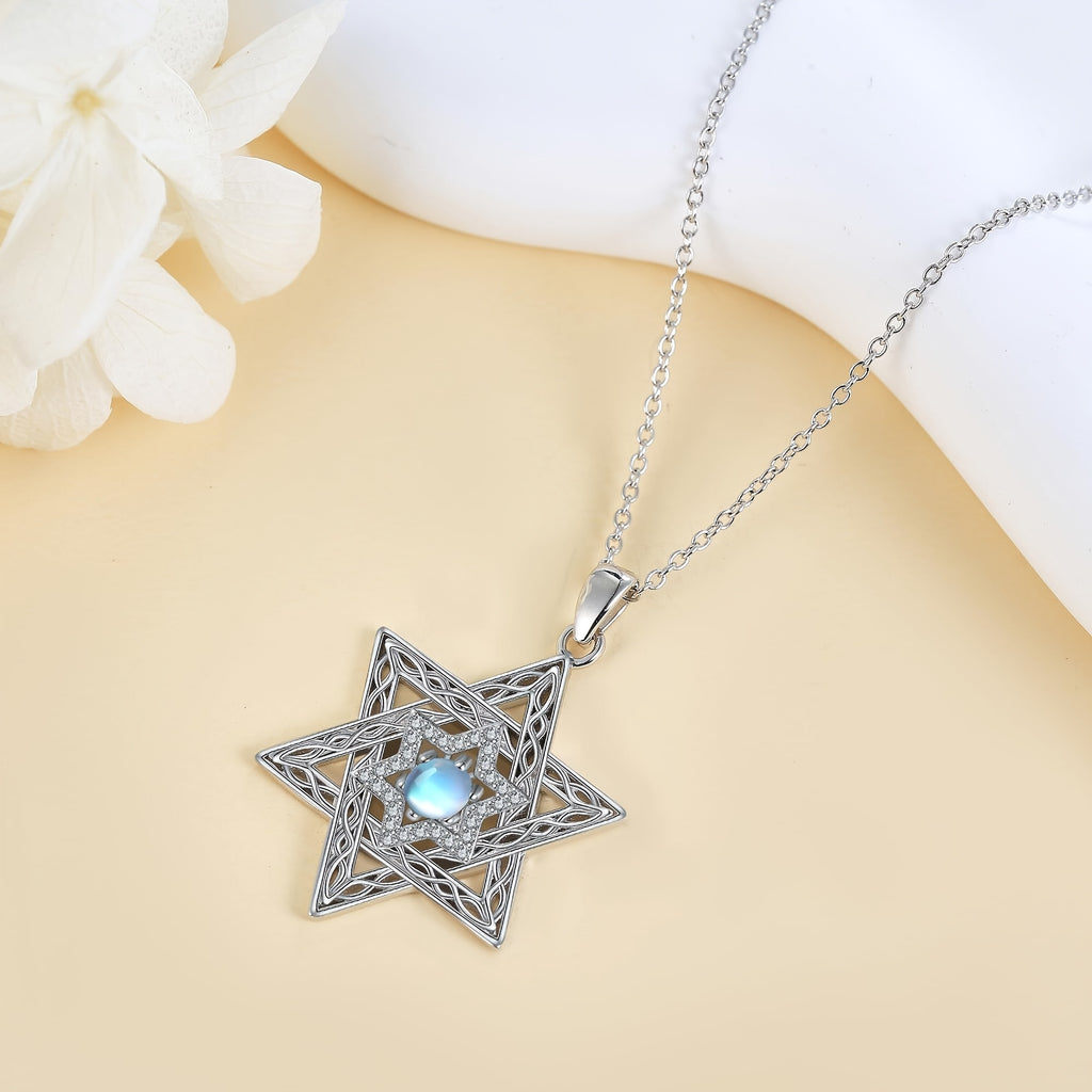 Star of David Necklace Birthday Gift for Women Sterling Silvery Magen Star of David Messianic Jewish Jewelry Birthday Gift for Women