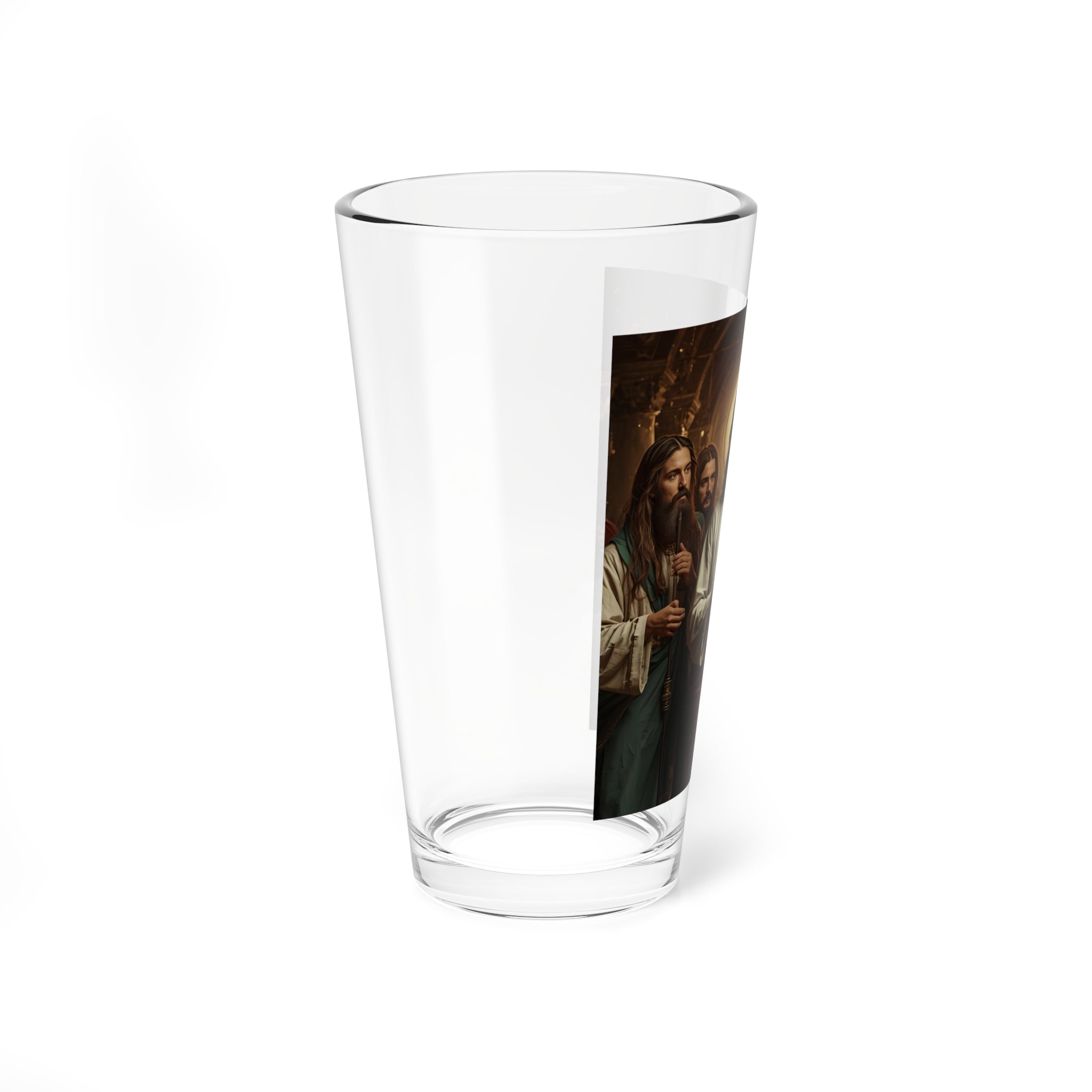 Jesus Portrait 16oz Glass — Religious Glass for Christian Gifts & Easter