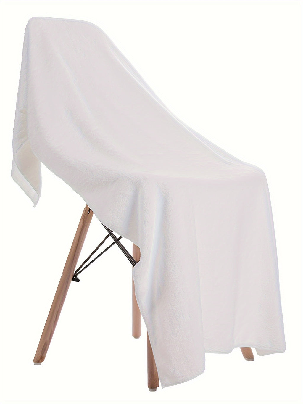 [Muslim Prayer Towel Set] 2pcs/1set Muslim Men's Prayer Towel Adult White Arab Traditional Towel Islamic Pilgrimage Towel Prayer Shawl with Tassels Men's Clothing Gift White Eid al-Fitr Gift Comes with Exquisite Storage Bag 4