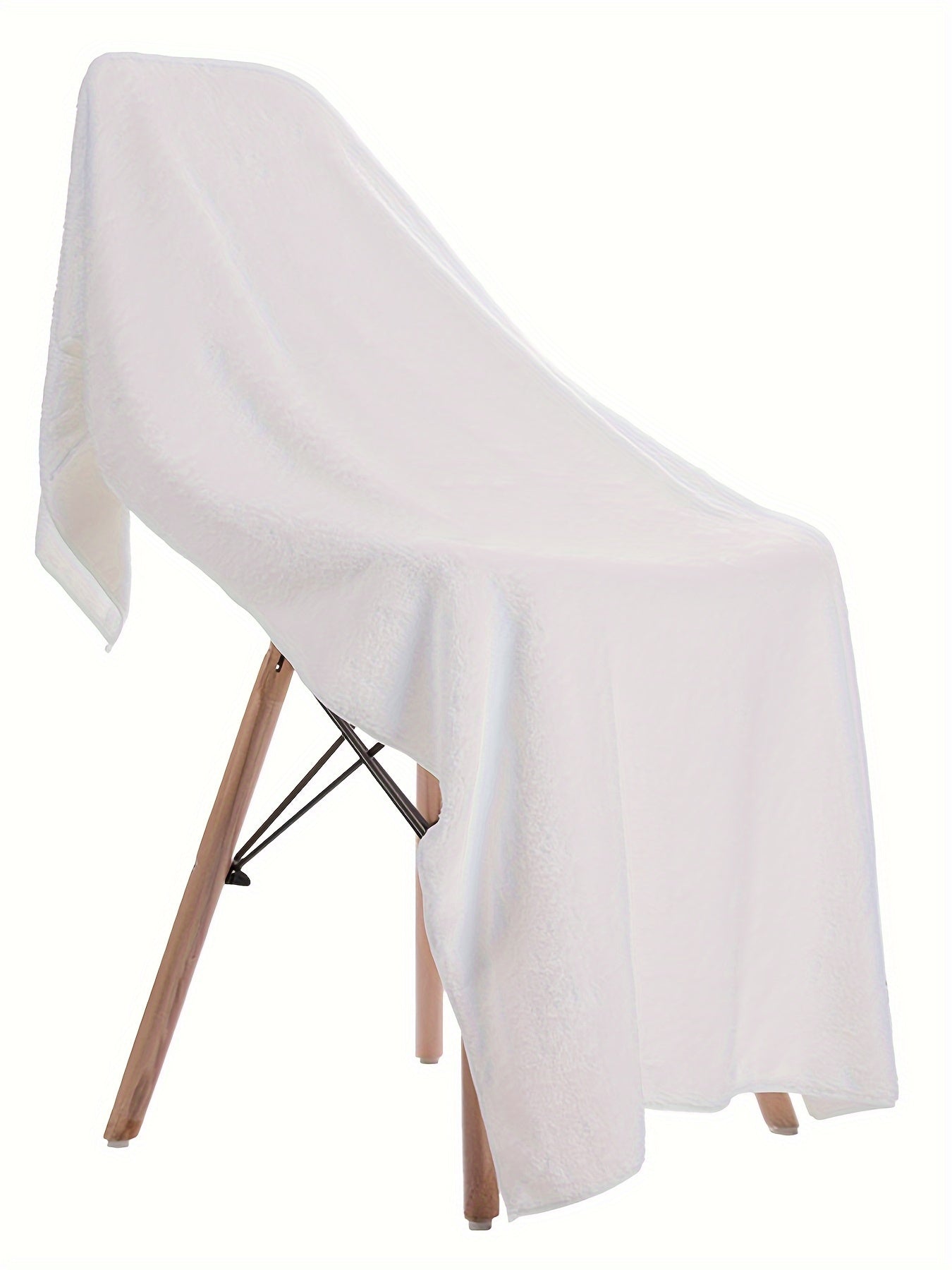 [Muslim Prayer Towel Set] 2pcs/1set Muslim Men's Prayer Towel Adult White Arab Traditional Towel Islamic Pilgrimage Towel Prayer Shawl with Tassels Men's Clothing Gift White Eid al-Fitr Gift Comes with Exquisite Storage Bag 4