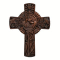 1pc Holy Grail Solid Wooden Cross, Home Prayer Church Decoration, Handmade Wooden Christian Gifts, Home Room Decoration, Wall Decor, Suitable for Christmas Gift