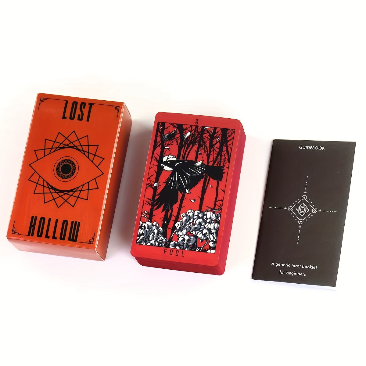 Lost Hollow Tarot Cards Deck with Guidebook - 78-Card Full Color Edge Tarot Deck for Beginners and Experts, Premium Paper Material, Ideal for Divination and Meditation, Suitable for Ages 14+