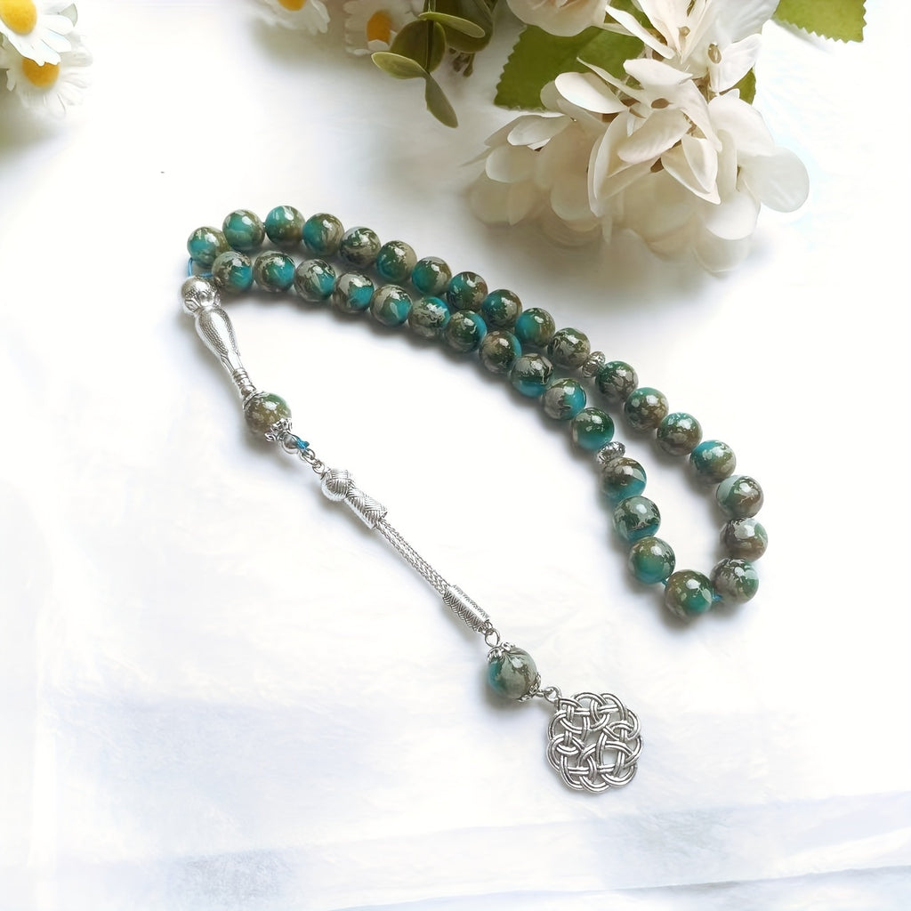 Single Spike Flower Color Round Bead Bracelet Muslim Prayer Tasbih Daily Arabic