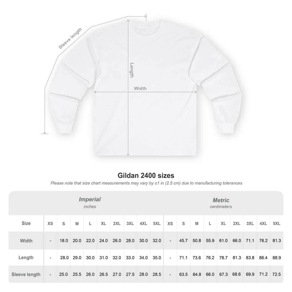 Peace Profound Long Sleeve Tee — Rose & Cross Spiritual Graphic Shirt
