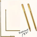 2pcs Pure Copper Retractable Dragon Rule Detection Rod Divination Rod Feng Shui Detection Rod, Used For Ghost Hunting Tools, Divination Water, Treasure, Buried Items, Etc