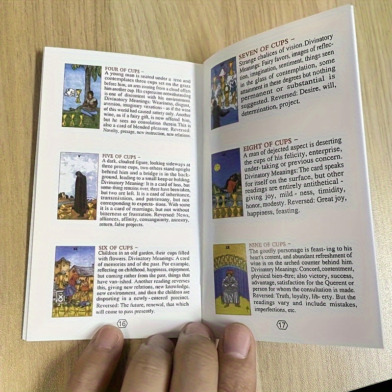 Tarot Divination Cards For Beginners, English, 4.72x2.76inch, With Guide In Languages, Tarot Cards