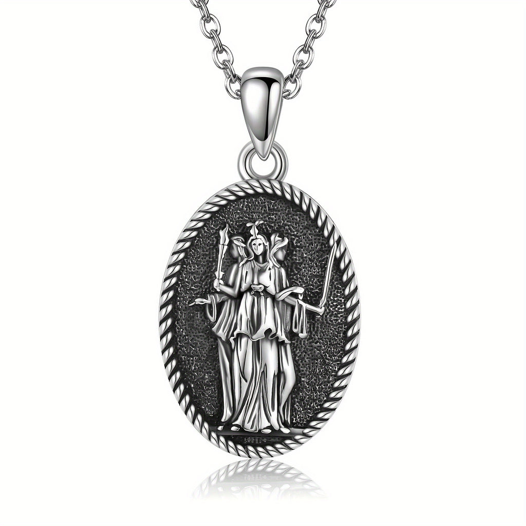 Hecate Necklace 925 Sterling Silver Triple Moon Goddess Pendant Wiccan Jewelry Gifts