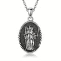 Hecate Necklace 925 Sterling Silver Triple Moon Goddess Pendant Wiccan Jewelry Gifts