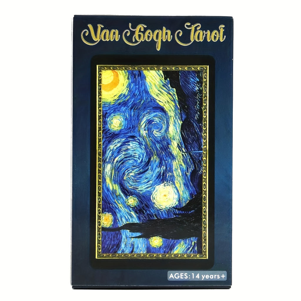 Van Gogh Tarot Cards - 78-Card Deck, Art-Inspired Tarot Game, Premium Paper Material, Classic Divination Tool for Adults and Teens 14+