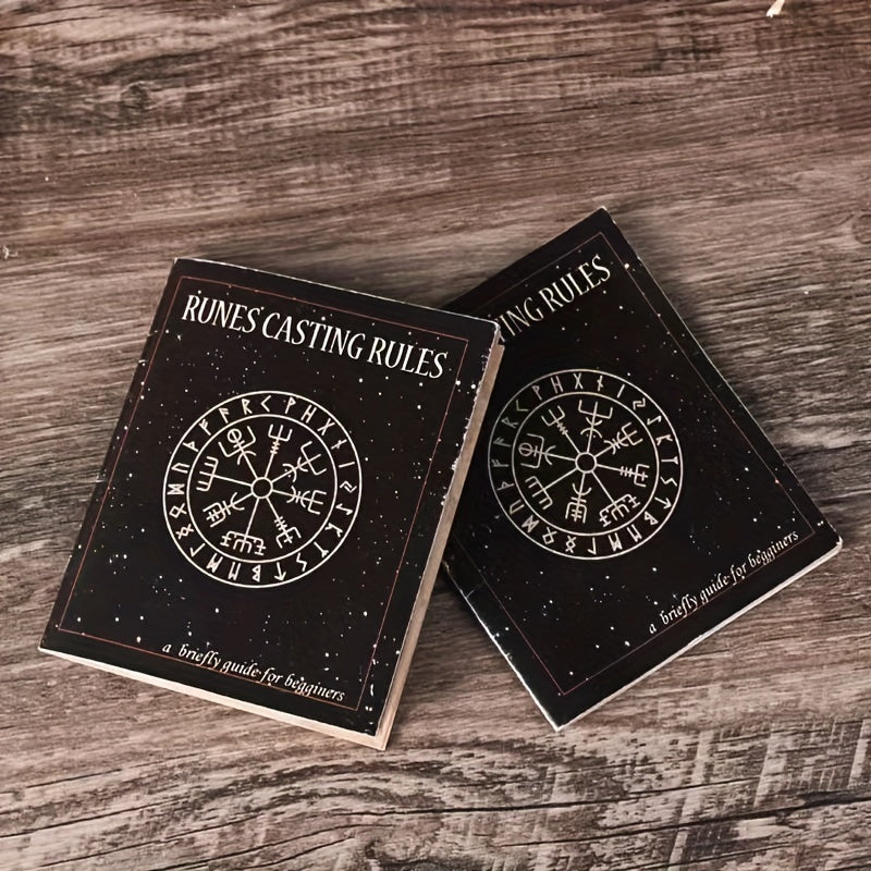 Rune Casting Rules Guidebook - Mystery Tabletop Dice Game Accessory for Adults, Educational Paper Material, Age 14+