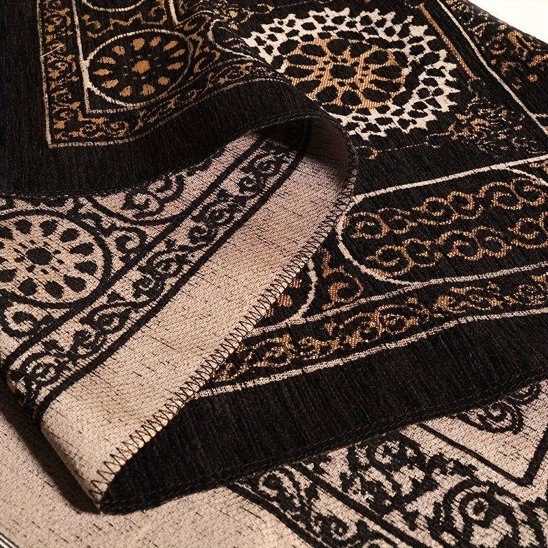 Muslim Prayer Mat Rosary Gift Box, Portable Islamic Prayer Mat, 99 Prayer Beads, Indoor and Outdoor Use, Ramadan Gift, 27.56*43.31inch