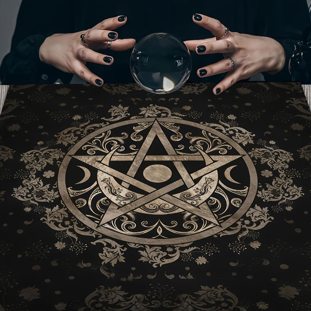 Altar Cloth Tarot Table Cover Starry Twelve Constellations Love Career Oracle Card Tablecloth Moon Tarot Table Cloth Crystal Decorative Divination Witchcraft Astrology Supplies