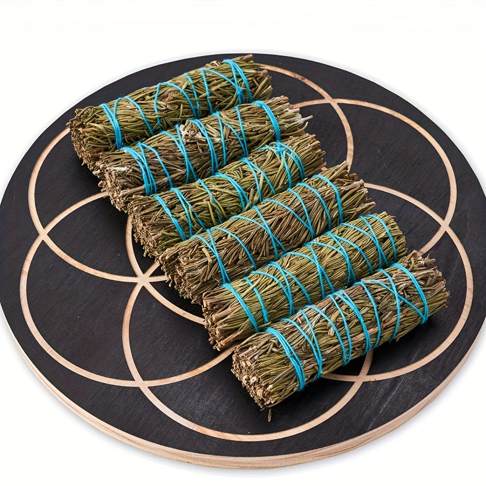 1 Set Herbal Aromatherapy Bundle, Sage, Mugwort, Lavender, Rosemary Sticks, Natural Smudge Sticks for Spiritual Energy Cleaning, Positive Vibes, Home & Kitchen Decor, Ideal for Christmas, Halloween, Easter, Hanukkah, Thanksgi