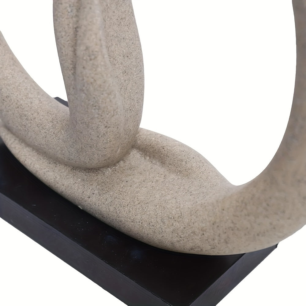 Sandstone Buddha Hand Statue Ornament Table Abstract Art Sculpture Decor White