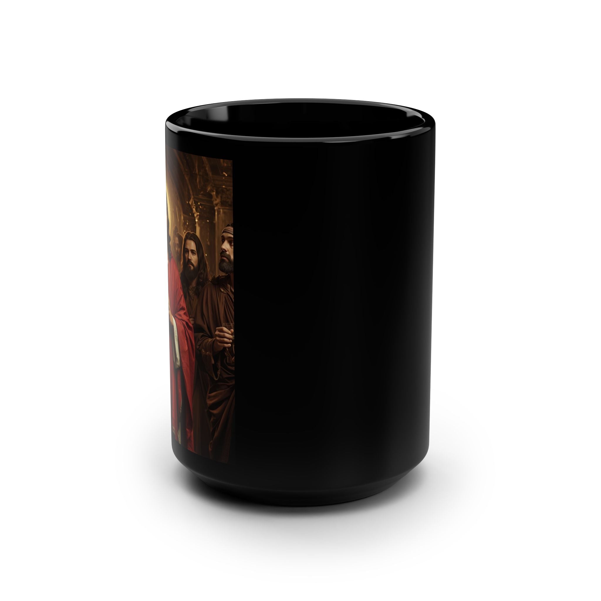 Jesus Art 15oz Black Mug –  Coffee Cup