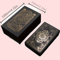 78 Black Golden Colorful Golden Foil Tarot Cards Stamping Plastic PVC Waterproof Tarot Board Games Black Cool Stamping