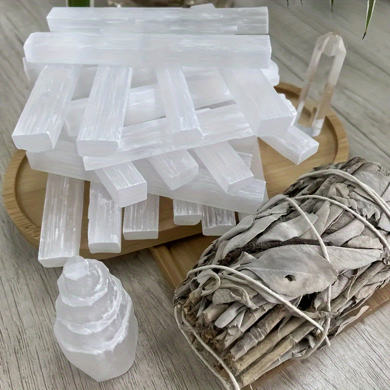 30pcs Natural Selenium Crystal Rods And Selenous Acid Rods, Used for Tarot Tools, Furniture Decorative Ornaments, Witchy Home Decor, Crystal Figurines, And Knick Knacks, Oddities And Curiosities.