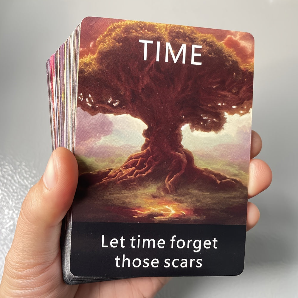 Tarot Deck Featuring 56 Cards with Meanings And Keywords, Designed for Prophecy And Divination, Known As The Telepathy Oracle Clarity Cards