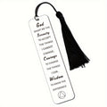 1pc, Bookmark Sobriety Recovery AA Gifts For Women Serenity Prayer Gifts Christian Bookmark Gift For Women Men Religious Bible Verse Book Markers Baptism After Surgery Cancer Survivor Gifts Christmas Birthday Gift