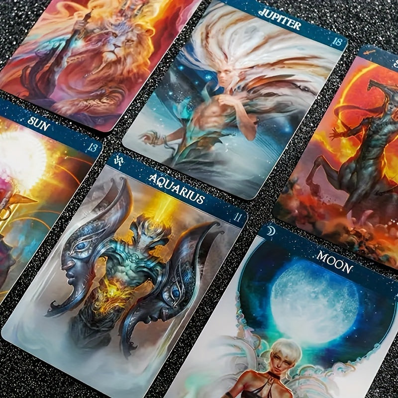 Barbieri Zodiac Oracle Tarot Cards Deck with Artwork by Paolo Barbieri – 1 Set, Durable Card Stock, Entertainment Card Game for Ages 14 and Up