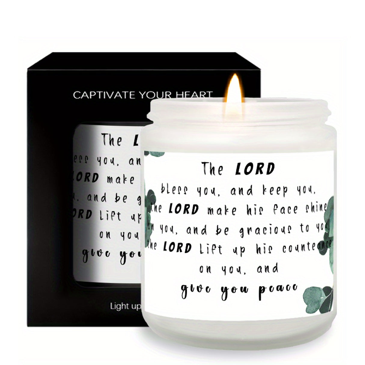Devotional Prayer Lavender Candle Gifts for Men Women mom dad grandma and grandpa a teacher friend priests goddaughter graduation scripture Christian Birthday Spiritual Encouragement Catholic Jesus Believer Employee Appreciat