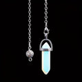 1/7/45pcs Natural Crystal Hexagonal Pillar Crystal Pendulum Wiccan DIY Crystal Pendulum Objects Decoration (Multi-material Combination Synthetic Opal)