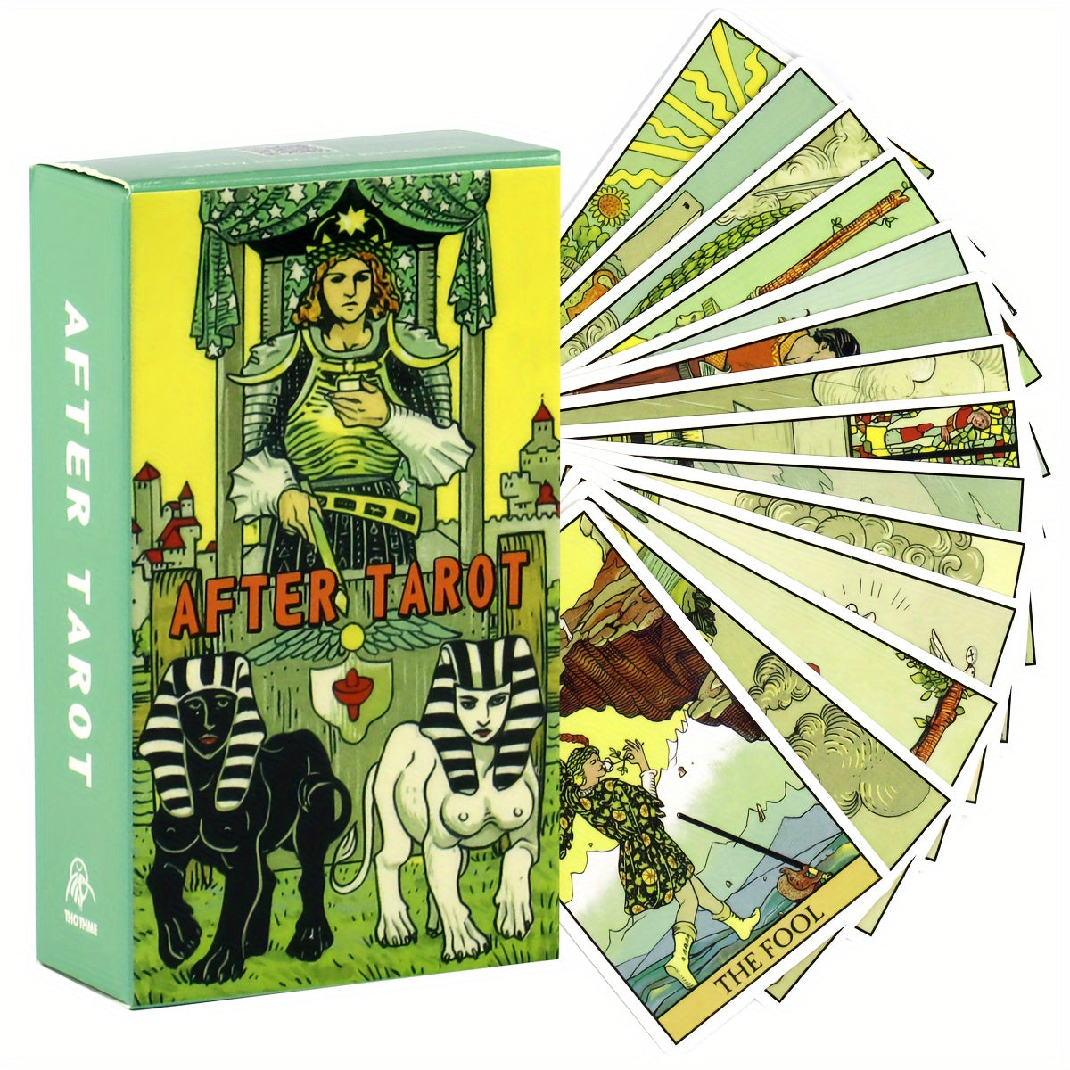 78pcs After Tarot Cards Deck, 2.6 x 4.7 inches, Traditional Tarot Artwork with Modern Twist, Divination Tools, Includes Major and Minor Arcana, Mystical Fortune Telling Cards