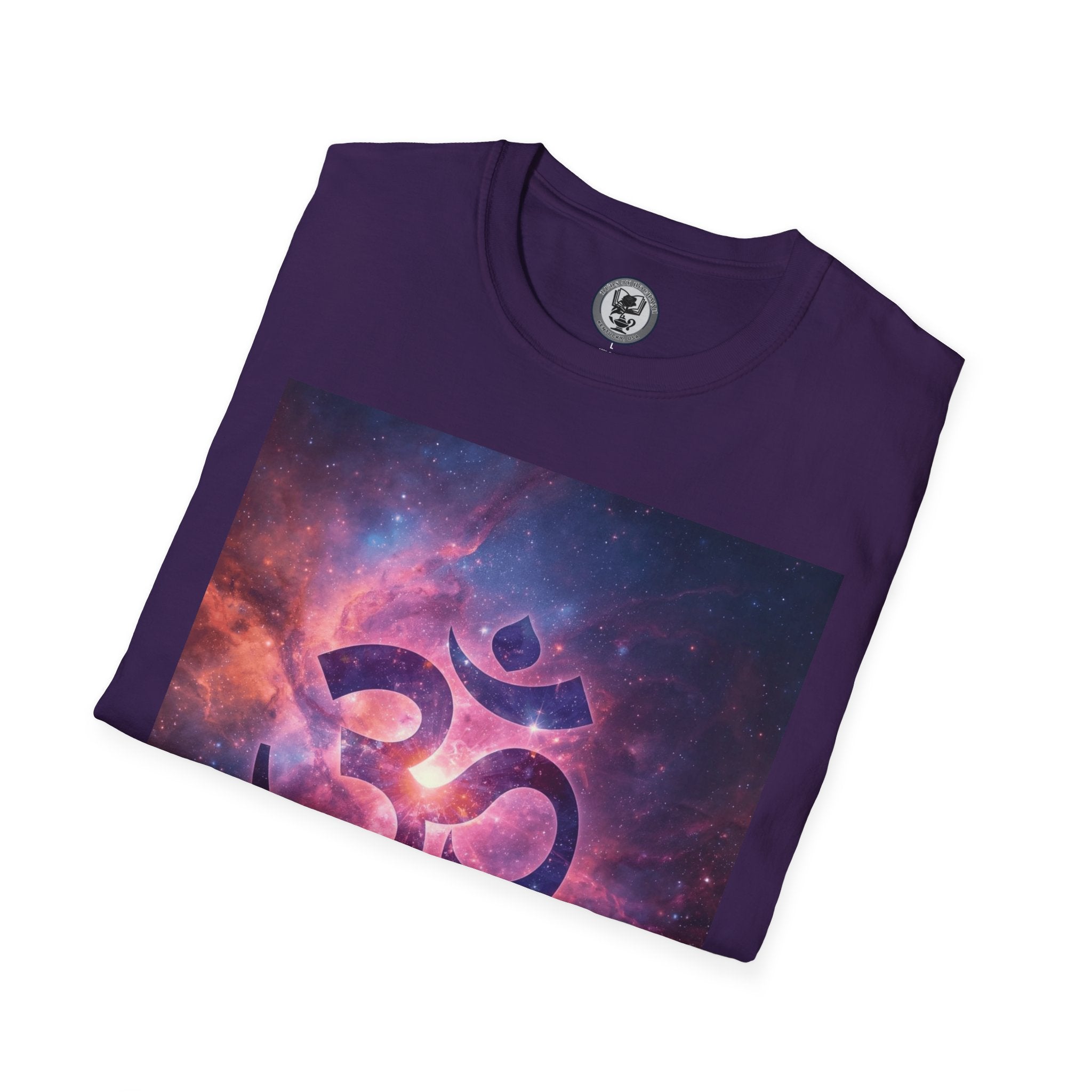 OM Symbol Galaxy T-Shirt — Cosmic Yoga Spiritual Tee