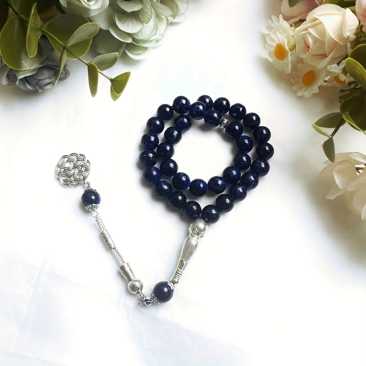 Single Spike Flower Color Round Bead Bracelet Muslim Prayer Tasbih Daily Arabic