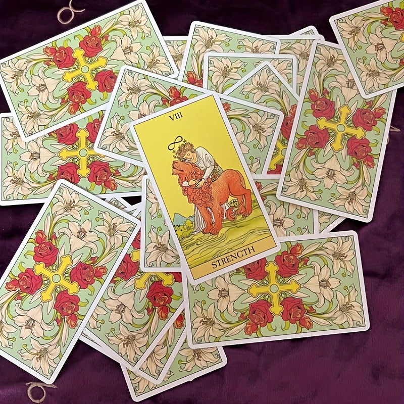 78pcs After Tarot Cards Deck, 2.6 x 4.7 inches, Traditional Tarot Artwork with Modern Twist, Divination Tools, Includes Major and Minor Arcana, Mystical Fortune Telling Cards