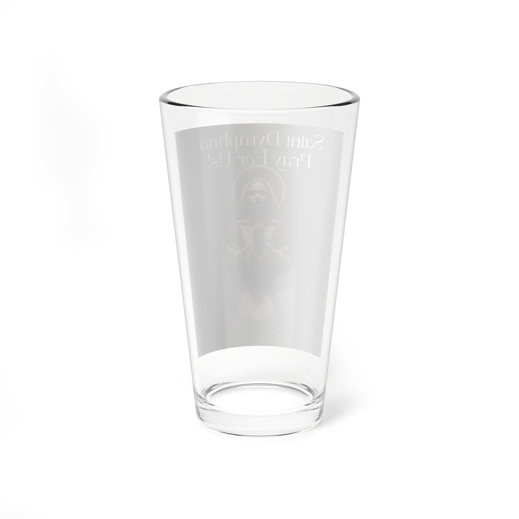 Saint Dymphna  Glass – 16oz Religious Glass